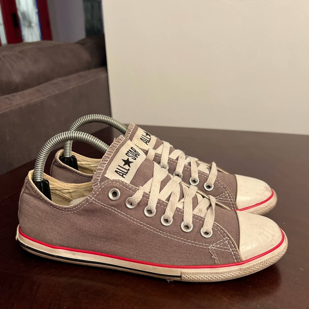Converse Chuck Taylor SLIM Low Top RARE Shoes 113896F Charcoal Grey Women Size 8